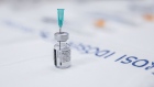 A needle in a used vial of the Pfizer-BioNTech Covid-19 vaccine at a nursing home in Szombathely, Hungary, on Wednesday, Jan. 27, 2021. Hungary will probably need to extend virus curbs, including a curfew and the closure of some businesses, as long as mass vaccination isn’t achieved, Prime Minister Viktor Orban told state radio. Photographer: Akos Stiller/Bloomberg