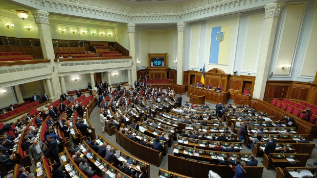 The Verchovna Rada, the Ukrainian Parliament, holds session during budget debates on October 02, 2019 in Kiev, Ukraine. 