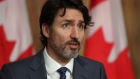 Justin Trudeau speaks during an Ottawa news conferenc on April 16.