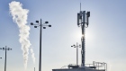 A 5G telecommunication network mast. Photographer: Wolfram Schroll/Bloomberg