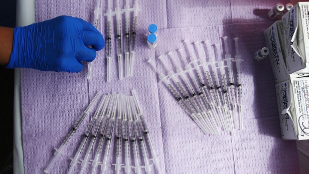 One-shot doses of the Johnson & Johnson Covid-19 vaccines in Los Angeles, California.