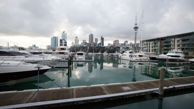 A deserted marina in Auckland, New Zealand, on Monday, March 1, 2021. New Zealand Prime Minister Jacinda Ardern announced a lockdown for its largest city Auckland on Feb. 27 while authorities investigate a new case of Covid-19 in the community. Photographer: Brendon O'Hagan/Bloomberg