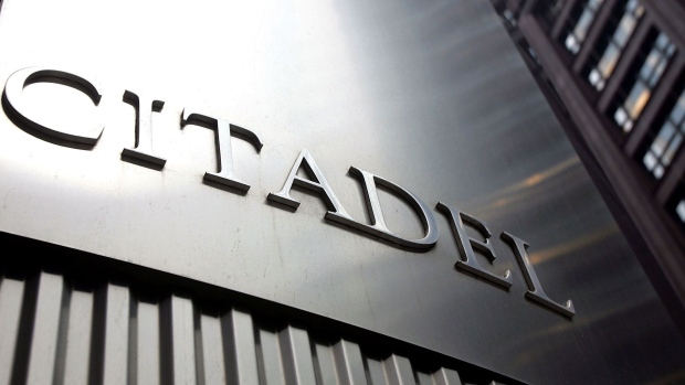 Signage for Citadel Investment Group LLC hangs outside their office in Chicago, Illinois, U.S., on Friday, July 10, 2009. Photographer: Tim Boyle/Bloomberg