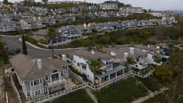 Single-family homes in Dana Point, California, U.S. on Wednesday, April 14, 2021. The U.S. Census Bureau is scheduled to release housing starts figures on April 16. Photographer: Bing Guan/Bloomberg