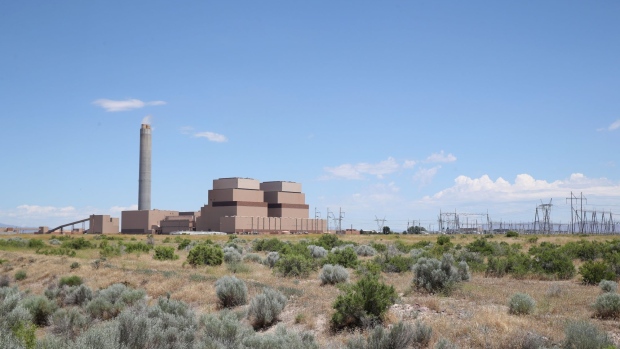 The Intermountain Power Agency coal fired power plant stands outside Delta, Utah, U.S., on Thursday, June 20, 2019. President Donald Trump is scaling back sweeping Obama-era curbs on greenhouse gas emissions from power plants burning coal, his biggest step yet to fulfill his campaign promise to stop a "war" on the fossil fuel. Photographer: George Frey/Bloomberg