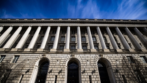 The Internal Revenue Service (IRS) headquarters in Washington, D.C., U.S., on Friday, March 19, 2021. The IRS is delaying the April 15 tax-filing deadline to May 17, giving taxpayers an additional month to file returns and pay any outstanding levies. Photographer: Samuel Corum/Bloomberg
