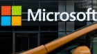 Microsoft signage is displayed at a Microsoft Technology Center in New York, U.S., on Wednesday, July 22, 2020. Microsoft Corp. is set to post quarterly results after the closing bell and the tech bellwether's performance will likely uphold its standing as a darling of Wall Street. Photographer: Jeenah Moon/Bloomberg