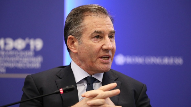 Ivan Glasenberg, billionaire and chief executive officer of Glencore Plc, speaks during a panel session at the St. Petersburg International Economic Forum (SPIEF) in St. Petersburg, Russia, on Thursday, June 6, 2019. Over the last 21 years, the Forum has become a leading global platform for members of the business community to meet and discuss the key economic issues facing Russia, emerging markets, and the world as a whole.