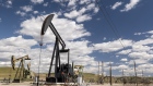 Oil well pump jacks operated by Chevron Corp. in San Ardo, California, U.S., on Tuesday, April 27, 2021. Oil climbed by the most in nearly two weeks with the OPEC+ alliance and BP pointing to signs of a robust demand recovery taking shape in parts of the world.