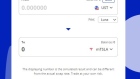 The interface on Terraswap to buy Mirrored Tesla using