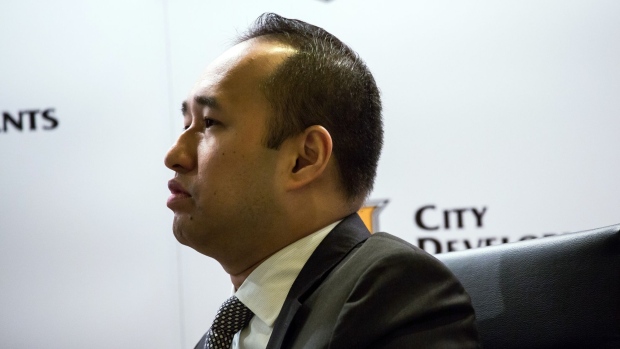 Sherman Kwek, chief executive officer of City Developments Ltd., attends a news conference in Singapore, on Thursday, Feb. 21, 2019. Releasing fourth-quarter results Thursday, City Developments Ltd.'s Executive Chairman Kwek Leng Beng said he was confident that when global issues stabilize, Singapore’s residential market will start to shine again.