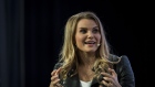 Michele Romanow, co-founder and president of Clearbanc, speaks during TechCrunch Disrupt 2019 in San Francisco, California, U.S., on Wednesday, Oct. 2, 2019. TechCrunch Disrupt, the world's leading authority in debuting revolutionary startups, gathers the brightest entrepreneurs, investors, hackers, and tech fans for on-stage interviews.