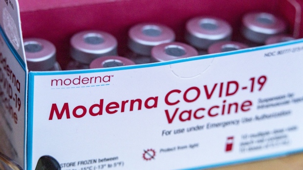 Moderna Covid-19 vaccines. Photographer: Stephen Zenner/Bloomberg