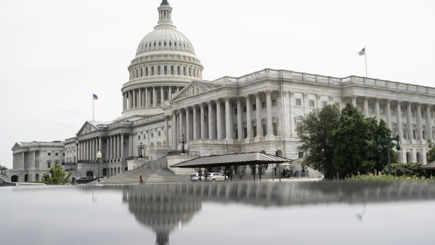 The U.S Capitol building in Washington, D.C., U.S., on Wednesday, June 9, 2021. A group of Democratic and Republican U.S. House members who are trying to keep alive the hope of a bipartisan infrastructure package said late Tuesday they had agreed to $761.8 billion in new spending over eight years.
