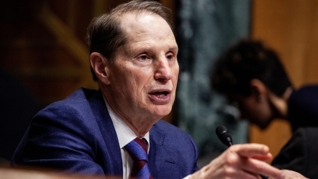 Senator Ron Wyden, a Democrat from Oregon and ranking member of the Senate Finance Committee, speaks during a hearing with Robert Lighthizer, U.S. trade representative, not pictured, in Washington, D.C., U.S., on Tuesday, March 12, 2019.