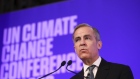 Mark Carney speaks at a United Nations even in London on Feb. 27, 2020.