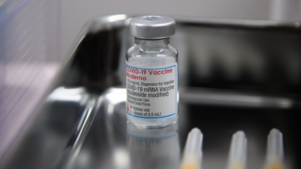 The Moderna Covid-19 vaccine.
