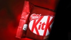 A KitKat chocolate bar, manufactured by Nestle SA, arranged in London, U.K., on Monday, July 26, 2021. Nestle report their half-year results on July 29. Photographer: Hollie Adams/Bloomberg