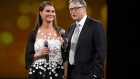 NEW YORK, NY - MAY 14: Melinda Gates and Bill Gates speak on stage during The Robin Hood Foundation's 2018 benefit at Jacob Javitz Center on May 14, 2018 in New York City. (Photo by Kevin Mazur/Getty Images for Robin Hood)