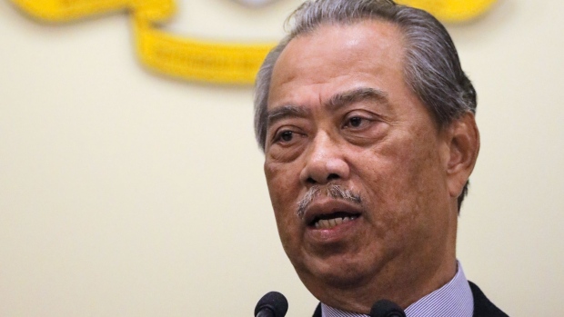 Muhyiddin Yassin, Malaysia's prime minister, speaks during a news conference in Putrajaya, Malaysia, on Monday, March 9, 2020.