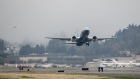 The Boeing Co. 737 Max airplane takes off during a test flight in Seattle, Washington, U.S., on Wednesday, Sept. 30, 2020. Federal Aviation Administration chief Steve Dickson, who is licensed to fly the 737 along with several other jetliners from his time as a pilot at Delta Air Lines Inc., will be at the controls of a Max that has been updated with a variety of fixes the agency has proposed and may soon make mandatory. Photographer: Chona Kasinger/Bloomberg