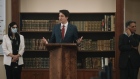 Justin Trudeau, Canada's prime minister, speaks during a news conference at Hamilton Mountain Mosque in Hamilton, Ontario, Canada, on Tuesday, July 20, 2021. Trudeau condemned recent displays of Islamophobia, including the death of a London family and an alleged attack on two Hamilton Muslim women by a person in a truck.