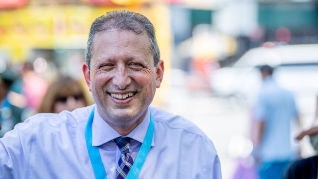 Brad Lander attends the "Hometown Heroes" Ticker Tape Parade in New York.