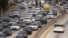 Motorists in traffic drive south on Highway 101 in Los Angeles, California, U.S., on Thursday, July 8, 2021. According to AAA, the average price of regular gasoline in California is $4.308, with some gas stations nearing $6 per gallon. Photographer: Kyle Grillot/Bloomberg