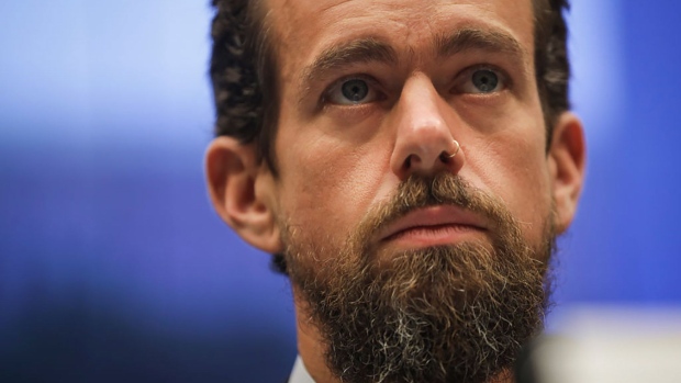 WASHINGTON, DC - SEPTEMBER 5: Twitter chief executive officer Jack Dorsey testifies during a House Committee on Energy and Commerce hearing about Twitter's transparency and accountability, on Capitol Hill, September 5, 2018 in Washington, DC. Earlier in the day, Dorsey faced questions from the Senate Intelligence Committee about how foreign operatives use their platforms in attempts to influence and manipulate public opinion. (Photo by Drew Angerer/Getty Images) Photographer: Drew Angerer/Getty Images North America