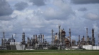 The Royal Dutch Shell Plc Convent Refinery ahead of Hurricane Ida in Convent Louisiana, U.S., on Saturday, Aug. 28, 2021. Hurricane Ida is growing in size and power as it moves north across the Gulf of Mexico toward Louisiana, and New Orleans is bracing for disaster -- clearing out hospital wards, shutting down oil refineries and forcing residents of low-lying neighborhoods to flee.