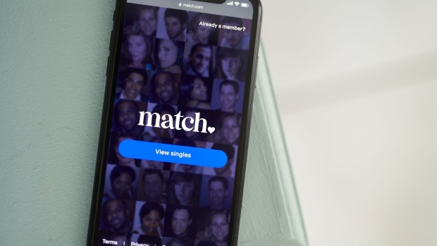 The Match Group Inc. application on a smartphone. Photographer: Gabby Jones/Bloomberg