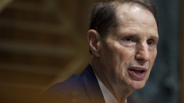 Senator Ron Wyden, a Democrat from Oregon and ranking member of the Senate Finance Committee, speaks during a Senate Finance Committee nomination hearing in Washington, D.C., on Thursday, Aug. 3, 2017.