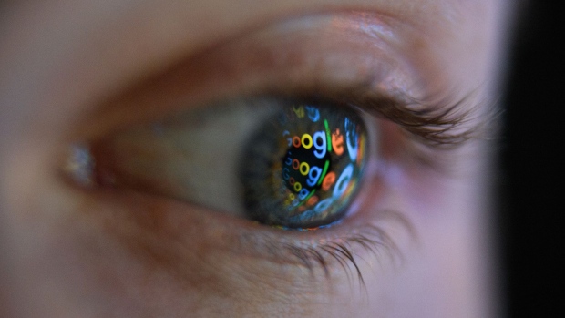 LONDON, ENGLAND - AUGUST 09: In this photo illustration, an image of the Google logo is reflected on the eye of a young man on August 09, 2017 in London, England. Founded in 1995 by Sergey Brin and Larry Page, Google now makes hundreds of products used by billions of people across the globe, from YouTube and Android to Smartbox and Google Search. (Photo by Leon Neal/Getty Images)