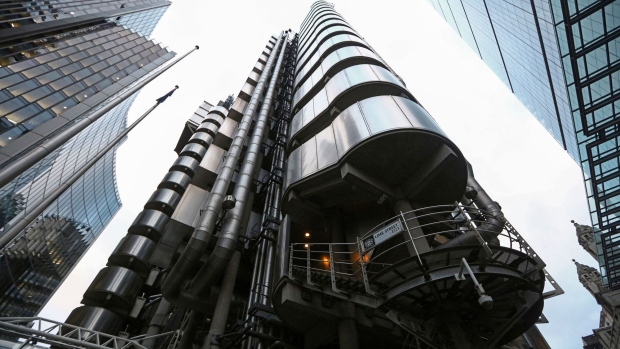 The Lloyd's of London Ltd. building stands on Lime Street in London, U.K., on Wednesday, Jan. 4, 2017. BGC Partners Inc. has agreed to buy Besso Insurance Group, a Lloyd’s of London broker, to expand into insurance brokerage. Photographer: Chris Ratcliffe/Bloomberg