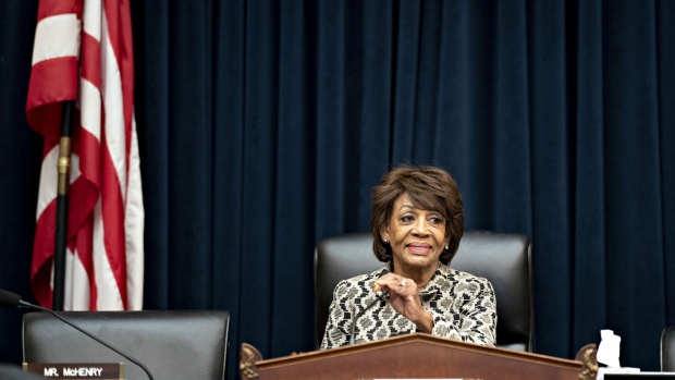 Representative Maxine Waters, a Democrat from California and chairwoman of the House Financial Services Committee, arrives to a hearing with Jerome Powell, chairman of the U.S. Federal Reserve, not pictured, in Washington, D.C., U.S., on Tuesday, Feb. 11, 2020. Powell said the U.S. central bank is keeping a close eye on fallout from the deadly coronavirus outbreak in China, singling it out among risks threatening the U.S. and world economy.