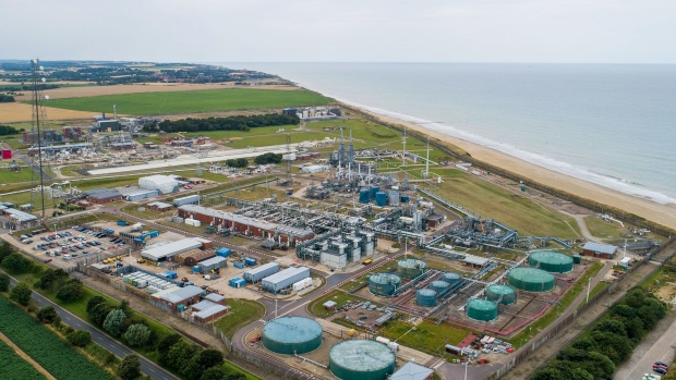 The Bacton Gas Terminals in Bacton, U.K., on Tuesday, Aug. 3, 2021. The key U.K. energy hub could become a major hydrogen producer in the coming decades, potentially supplying London and helping the nation meet its clean-energy targets, according to a report from the countrys oil and gas regulator.