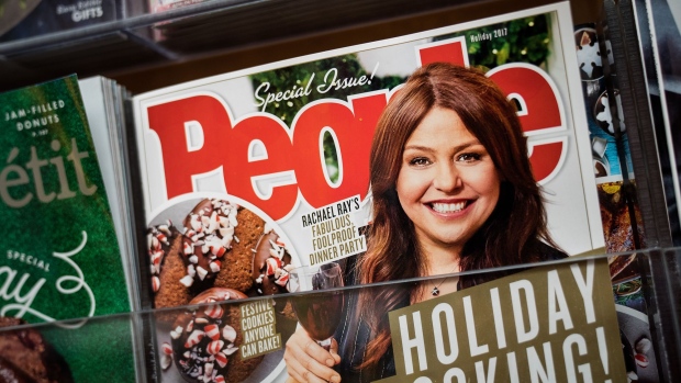 NEW YORK, NY - NOVEMBER 27: A copy of People Magazine, owned by Time Inc., sit on a shelf at a bookstore, November 27, 2017 in New York City. Magazine publisher and broadcast company Meredith Corp. is acquiring Time Inc. in a deal valued at nearly $3 billion. (Drew Angerer/Getty Images)