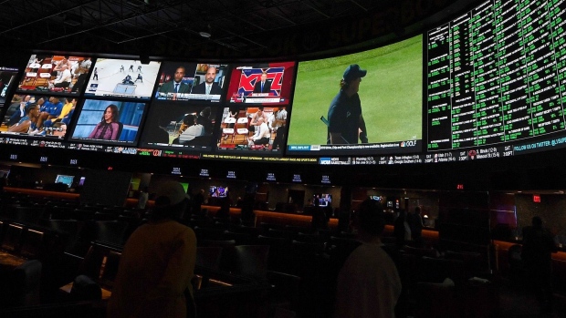 LAS VEGAS, NV - JANUARY 26: Some of the more than 400 proposition bets for Super Bowl LI between the Philadelphia Eagles and the New England Patriots are displayed at the Race & Sports SuperBook at the Westgate Las Vegas Resort & Casino on January 26, 2018 in Las Vegas, Nevada. (Photo by Ethan Miller/Getty Images) Photographer: Ethan Miller/Getty Images North America