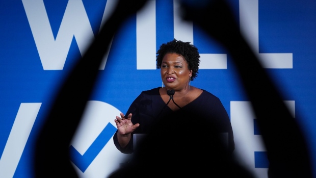 Stacey Abrams, former state Representative from Georgia, speaks during the Democratic National Committee (DNC) IWillVote Gala fundraising event in Atlanta, Georgia, U.S., on Thursday, June 6, 2019. The IWillVote Gala celebrates the DNC's IWillVote program, launched in 2018, that reached over 50 million voters before Election Day.