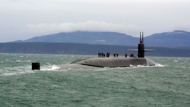 Guided missile submarine USS Ohio (SSGN 726), Puget Sound, Washington Photographer: Dave Fliesen/U.S. Navy/Getty Images