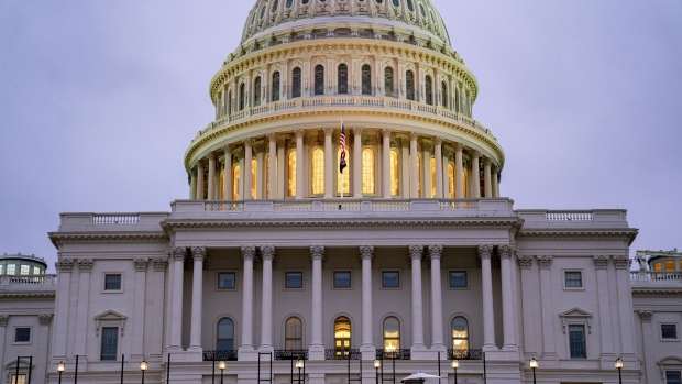 The U.S. Capitol in Washington, D.C., U.S., on Thursday, Oct. 7, 2021. The Senate is nearing a deal on a short-term increase in the debt ceiling that would pull the U.S. from the brink of a payment default but threatens to exacerbate year-end clashes over trillions in government spending. Photographer: Stefani Reynolds/Bloomberg