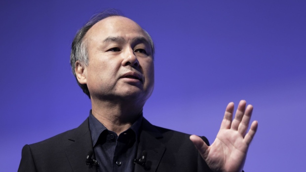 Masayoshi Son, chairman and chief executive officer of SoftBank Group Corp., speaks at the SoftBank World 2018 event in Tokyo, Japan, on Thursday, July 19, 2018.