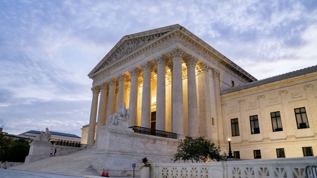 The U.S. Supreme Court in Washington, D.C., U.S., on Monday, Oct. 4, 2021. The court's conservative wing offers a menu of opportunities to exploit its 6-3 majority, and give Republicans the type of payoff they envisioned when they pushed through Justice Amy Coney Barrett's Senate confirmation just before the 2020 election. Photographer: Stefani Reynolds/Bloomberg