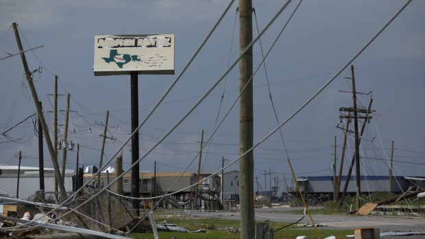 Damage caused by Hurricane Ida in Port Fourchon, Louisiana, U.S., on Tuesday, Aug. 31, 2021. More than a million customers in New Orleans and beyond face days or even weeks without electricity during the summer heat after Hurricane Ida devastated the power infrastructure.