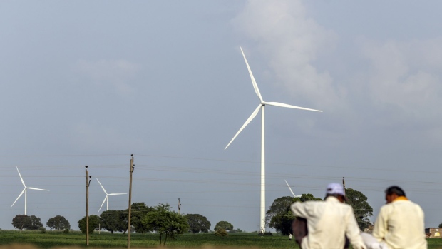 India, the worlds third largest emitter of greenhouse gases, is getting an ever increasing share of its power from renewables. Photographer: Dhiraj Singh/Bloomberg