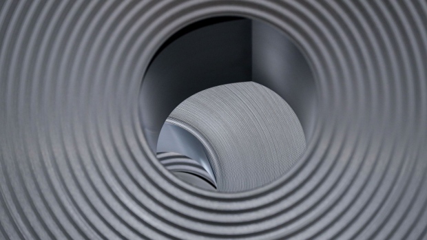 Rolls of steel sit in storage ahead of shipping from the Salzgitter AG plant in Salzgitter, Germany, on Tuesday, March 5, 2019. Iron ore may rally to $100 a ton as a supply crunch hits the market in the middle of the year, according to Citigroup Inc., which drew a comparison with a similar shock for the oil market to reinforce its point that investors haven’t yet priced in risks for the steelmaking raw material. Photographer: Krisztian Bocsi/Bloomberg
