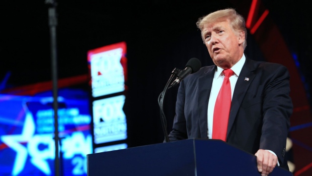 Former U.S. President Donald Trump speaks during the Conservative Political Action Conference (CPAC) in Dallas, Texas, U.S., on Sunday, July 11, 2021. The three-day conference is titled "America UnCanceled."