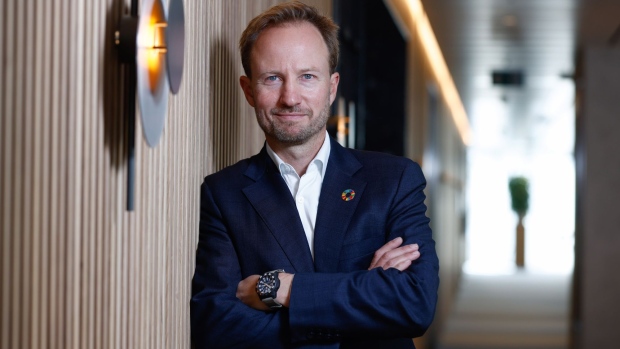 Christian Sinding, chief executive officer of EQT Partners AB, at the company's offices in Zurich, Switzerland, on Thursday, Sept. 23, 2021. EQT, like many of its competitors, has benefited from record deal flow and fund raising for the global private equity industry.