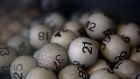 SAN LORENZO, CA - JANUARY 12: Lottery balls are seen in a box at Kavanagh Liquors on January 12, 2015 in San Lorenzo, California. Dozens of people lined up outside of Kavanagh Liquors, a store that has had several multi-million dollar winners, to -purchase Powerball tickets in hopes of winning the estimated record-breaking $1.5 billion dollar jackpot. (Photo by Justin Sullivan/Getty Images) Photographer: Justin Sullivan/Getty Images North America