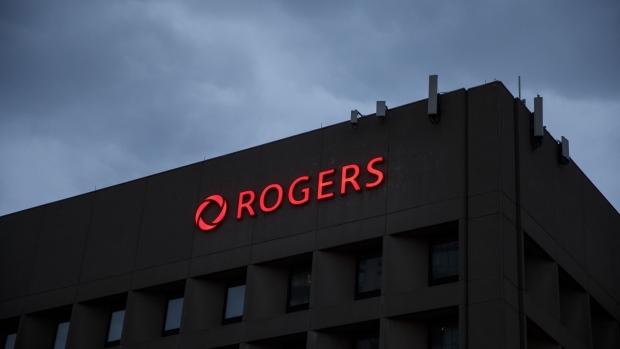 Rogers headquarters in Toronto, Ontario, Canada, on Friday, Oct. 22, 2021. Edward Rogers defeated an effort to limit his voting power at Rogers Communications Inc., paving the way for his extraordinary attempt to replace five directors on the company’s board with his allies.